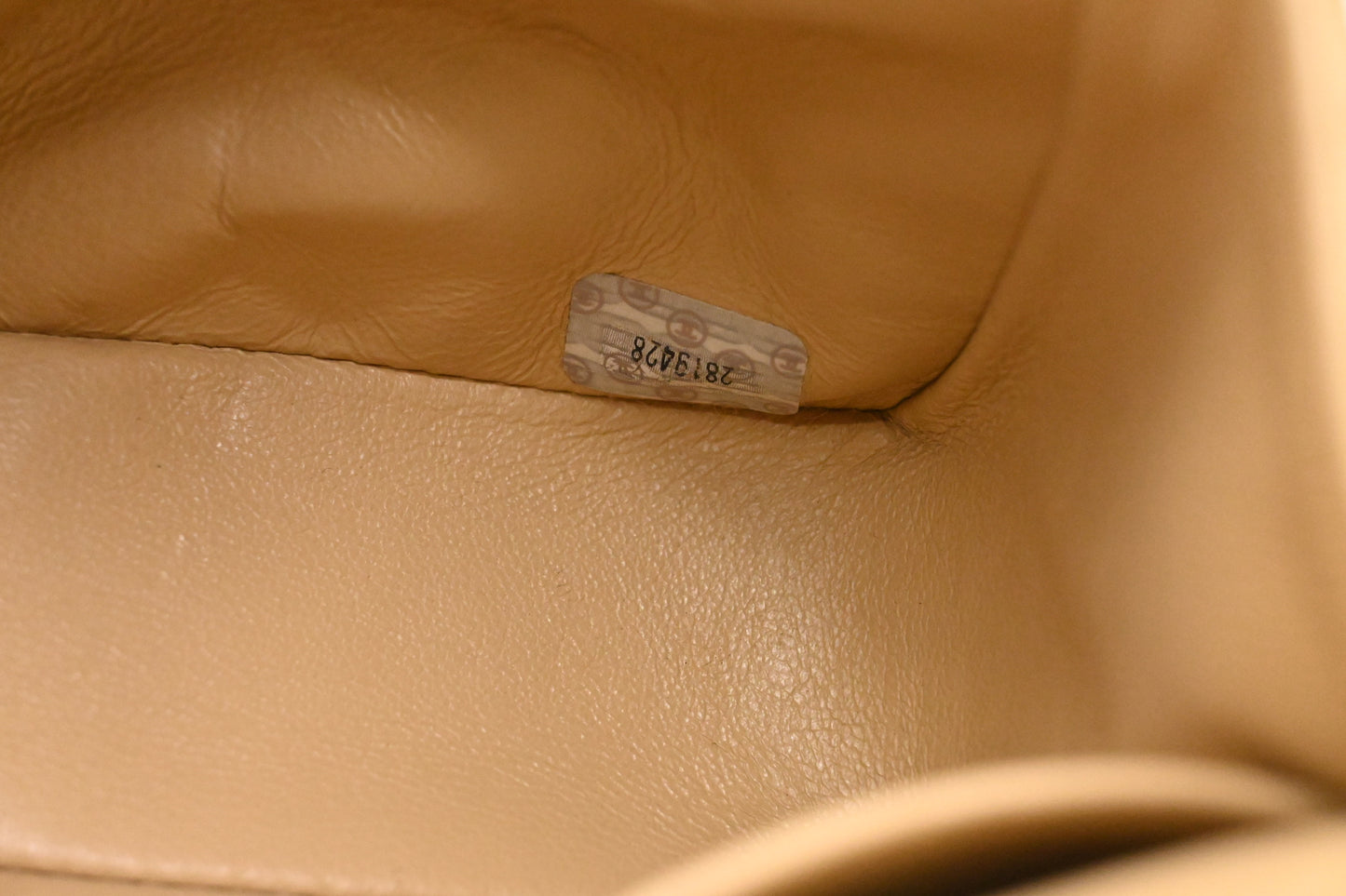 Chanel Small Double Flap in Beige Mattelassé Leather