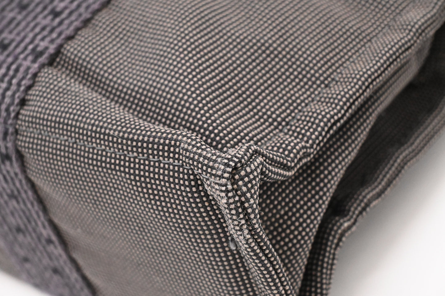 Hermes Herline Fourre-Tout PM in Grey Canvas