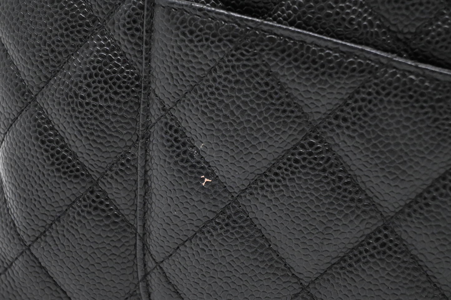 Chanel Bowling Bag in Black Caviar Matelassé Leather