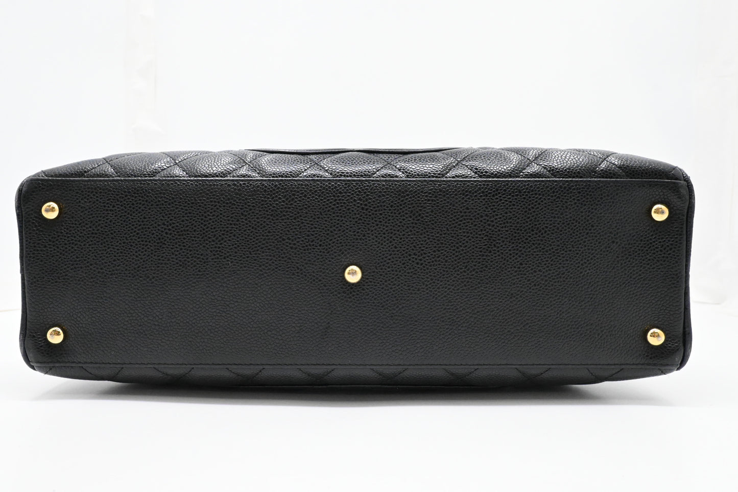 Chanel Bowling Bag in Black Caviar Matelassé Leather