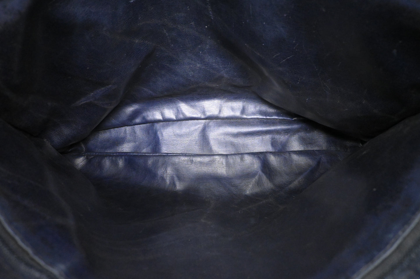 Chanel Shoulder Bag in Navy Blue Mattelassé Leather