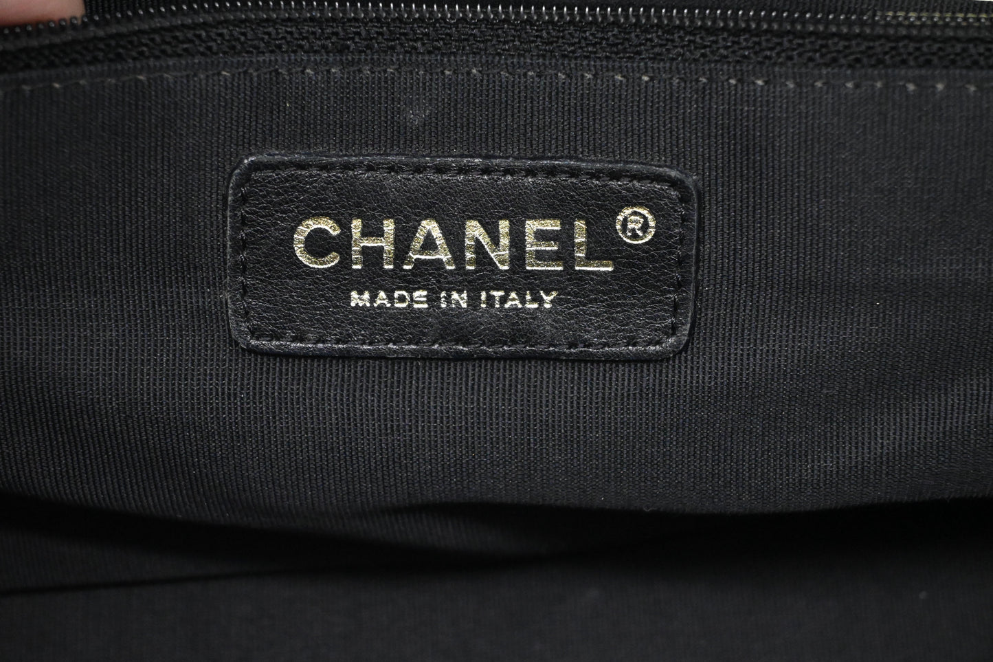 Chanel Bowling Bag in Black Caviar Matelassé Leather