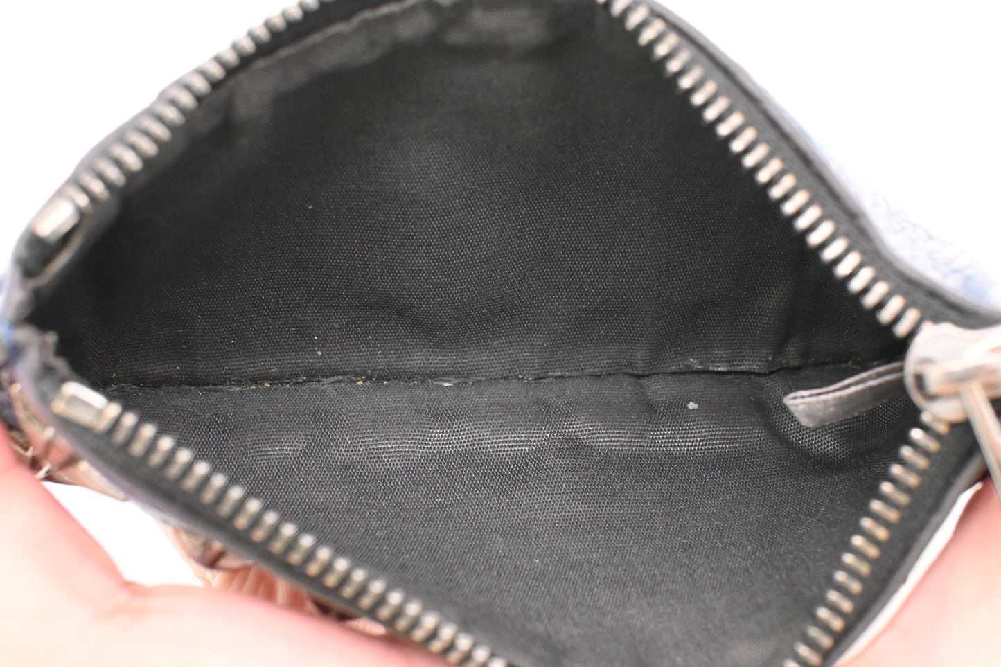Jimmy Choo Card Case in Navy Blue Leather