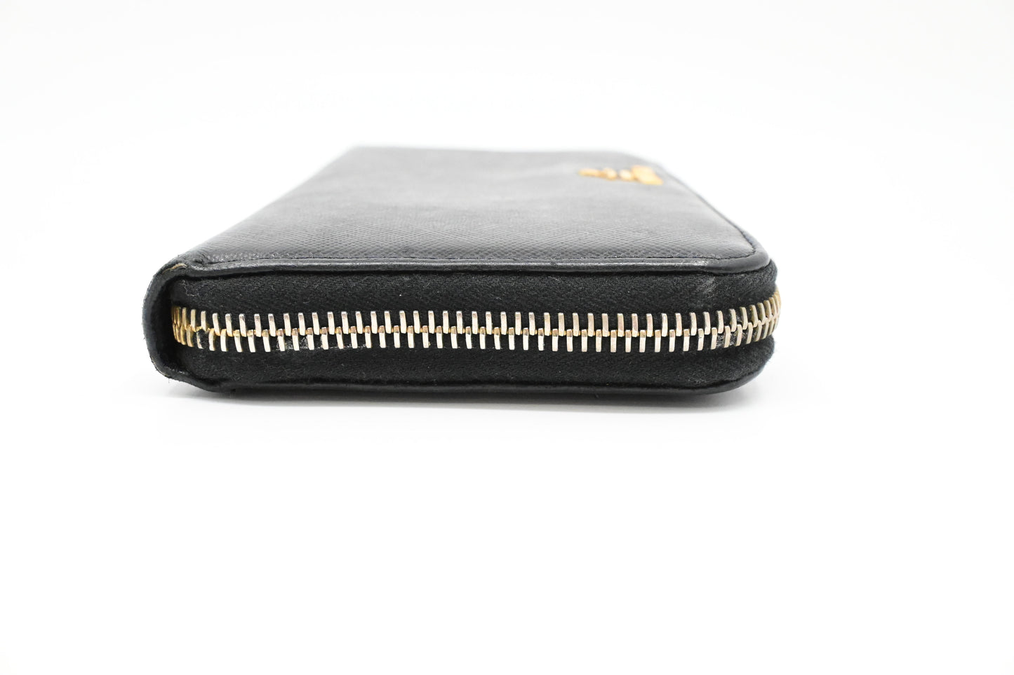 Prada Long Zippy Wallet in Black Saffiano Leather