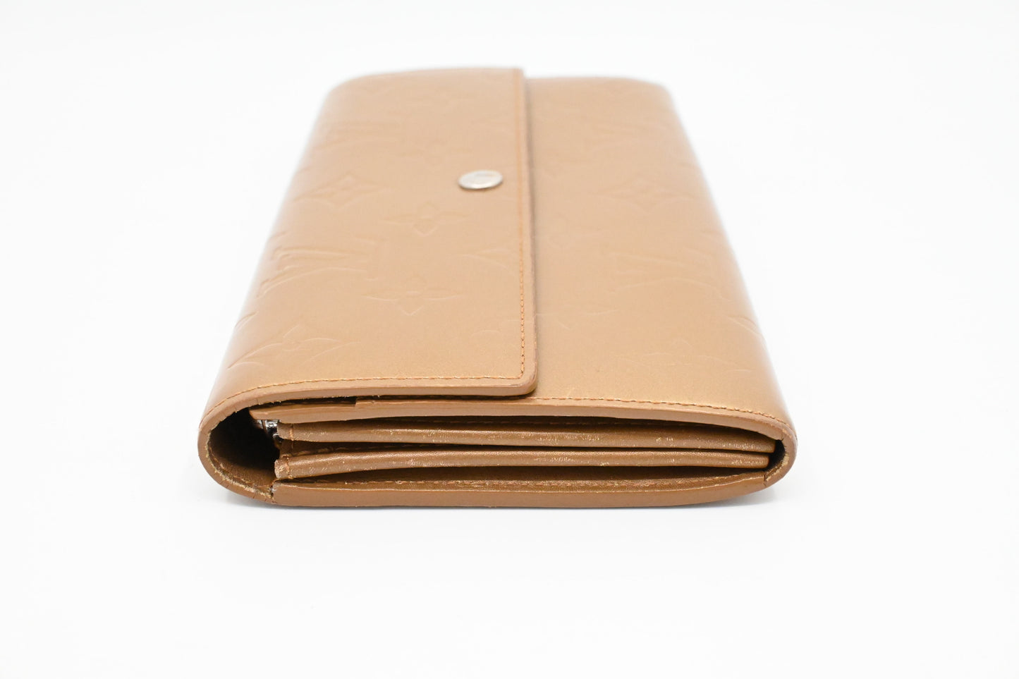 Louis Vuitton Sarah Wallet in Matte Beige Leather