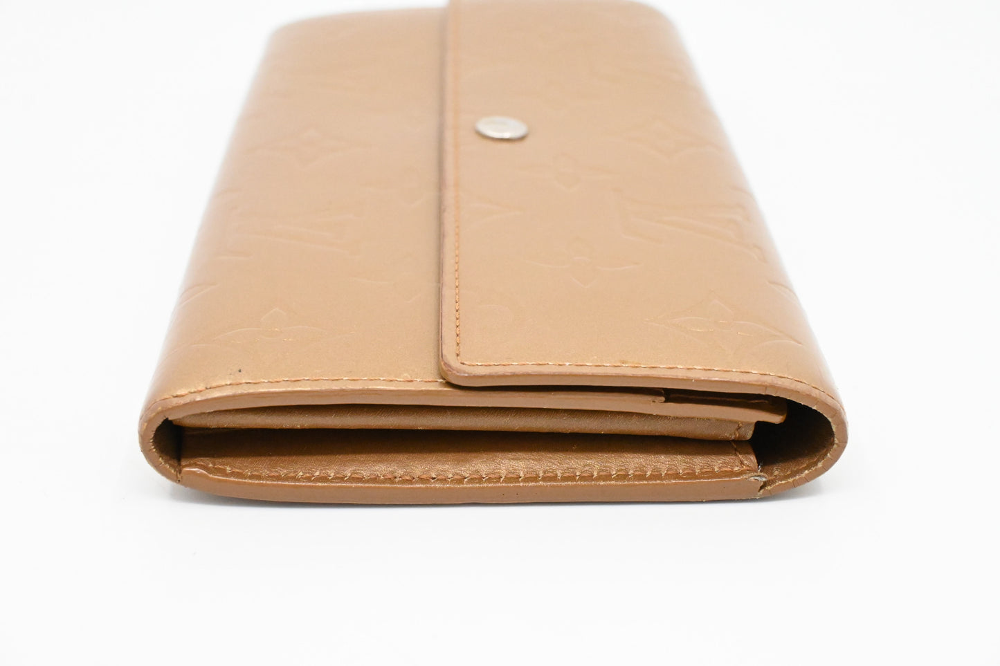 Louis Vuitton Sarah Wallet in Matte Beige Leather