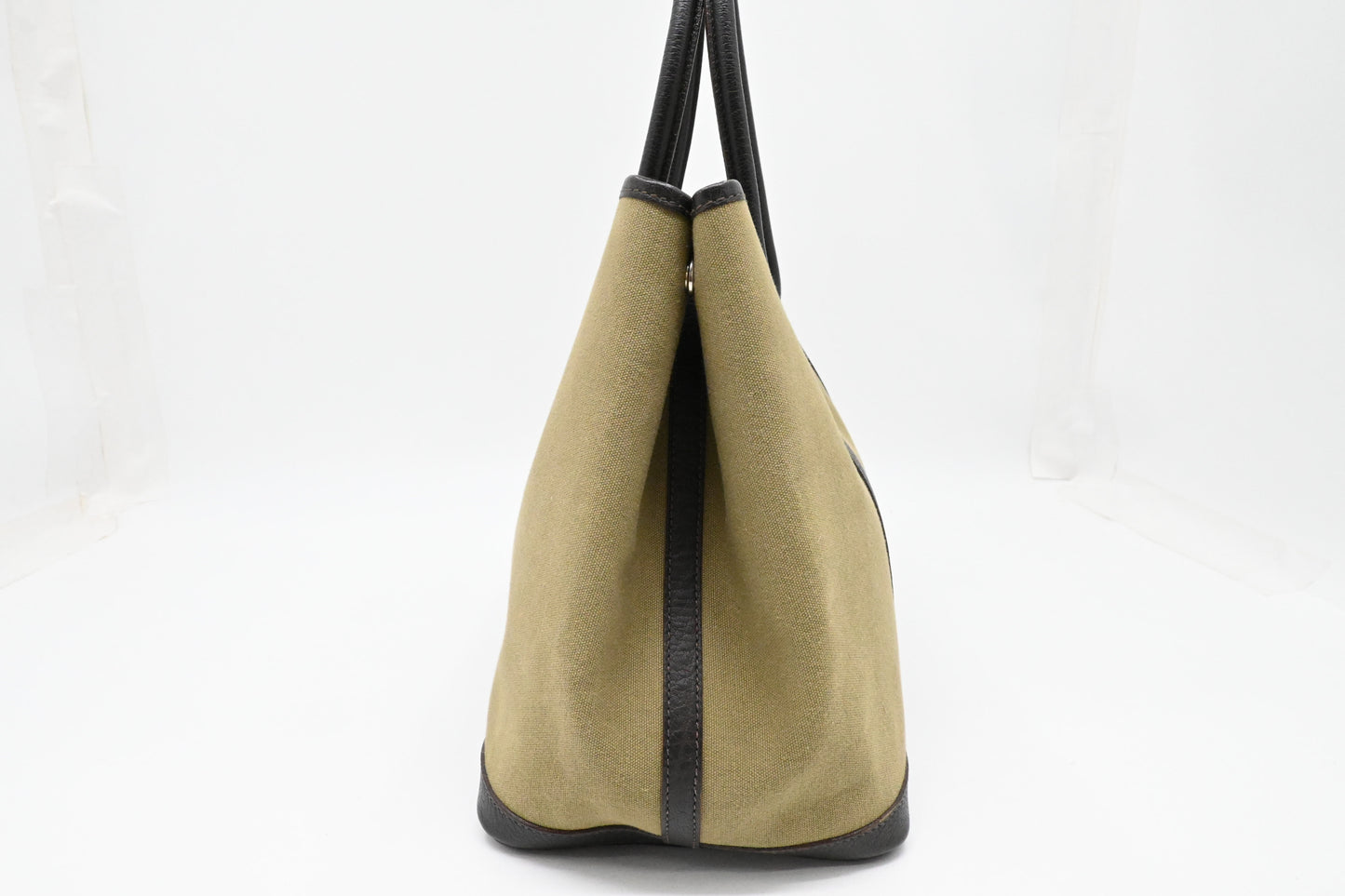 Hermes Garden Party 36 in Green Canvas