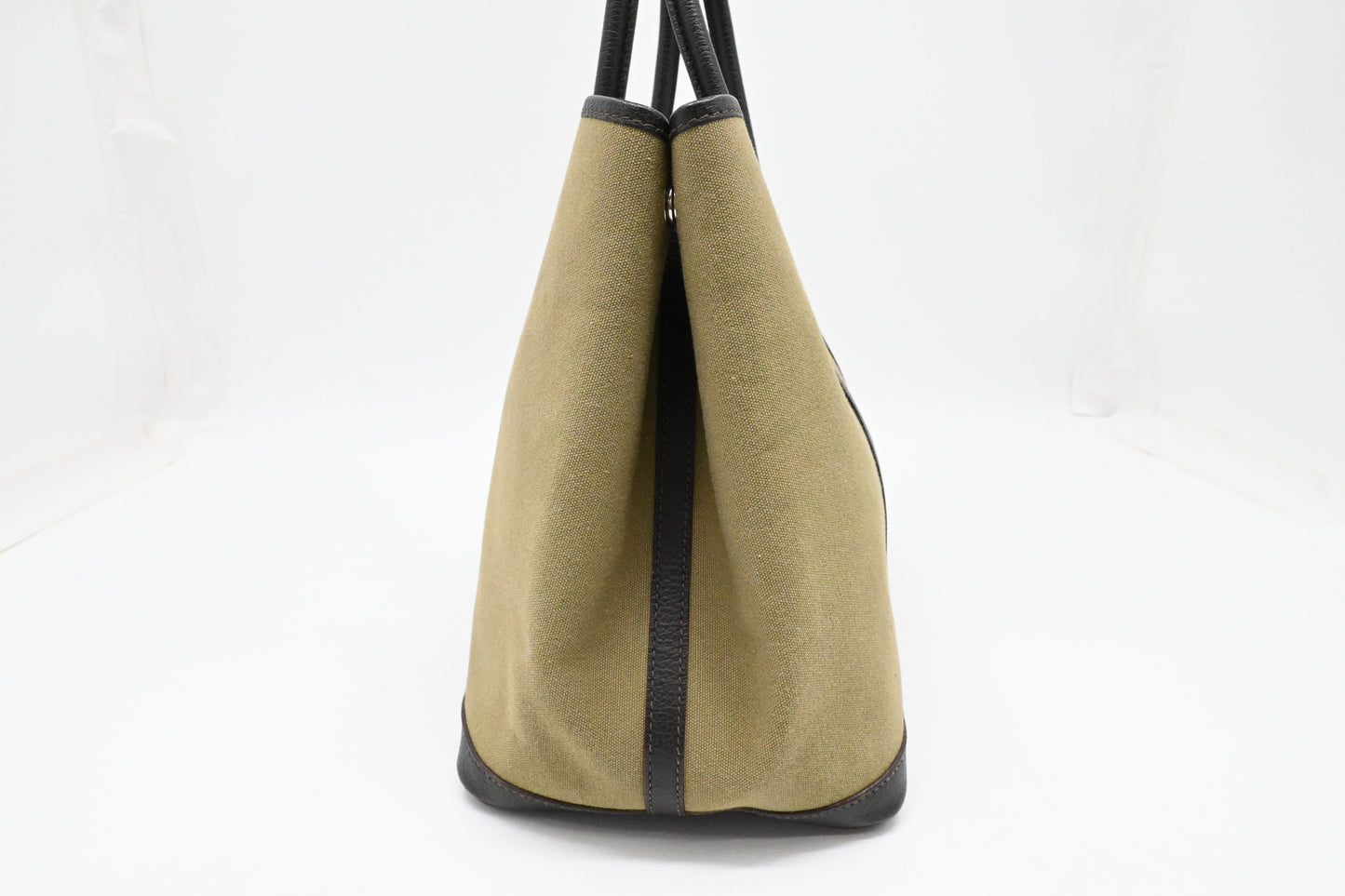 Hermes Garden Party 36 in Green Canvas