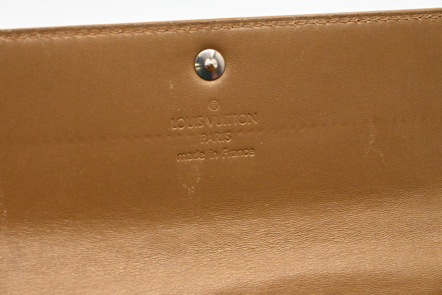 Louis Vuitton Sarah Wallet in Matte Beige Leather