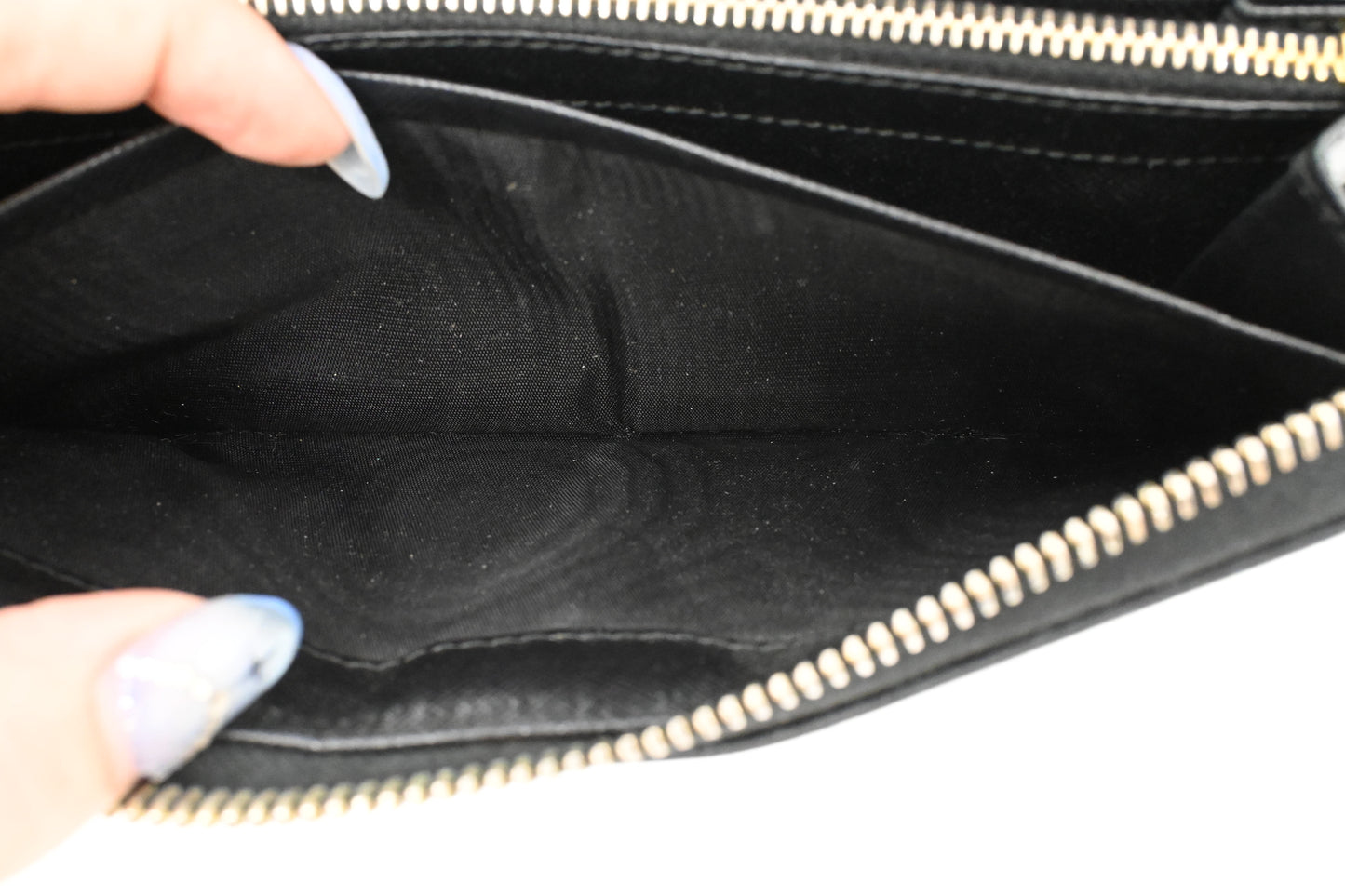 Prada Long Zippy Wallet in Black Saffiano Leather