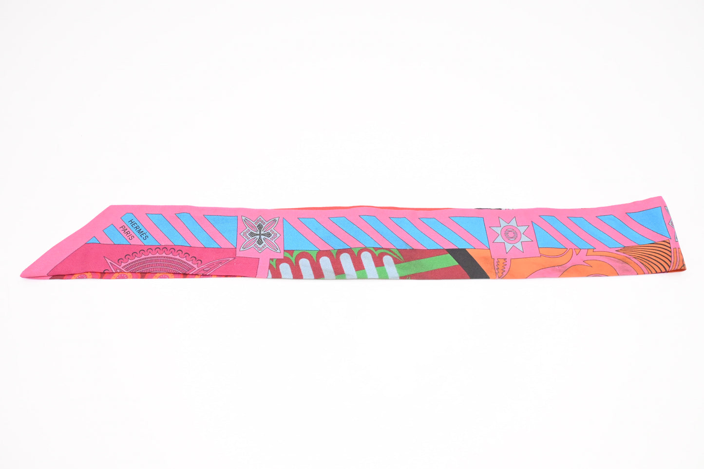 Hermes Twilly in Pink Silk