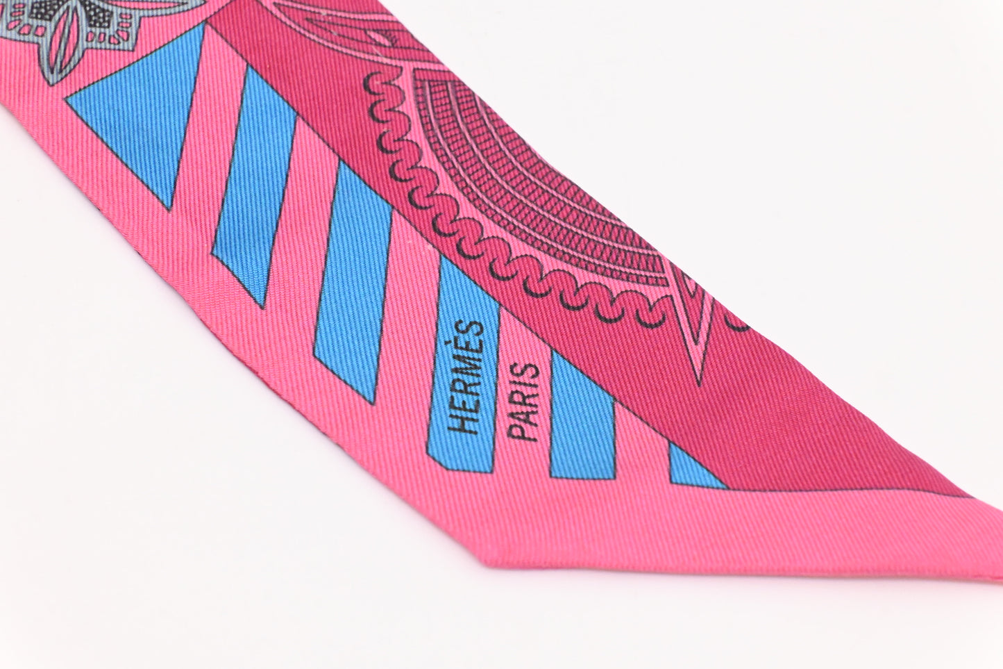 Hermes Twilly in Pink Silk