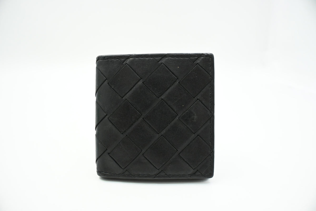 Bottega Veneta Card Case in Black Leather