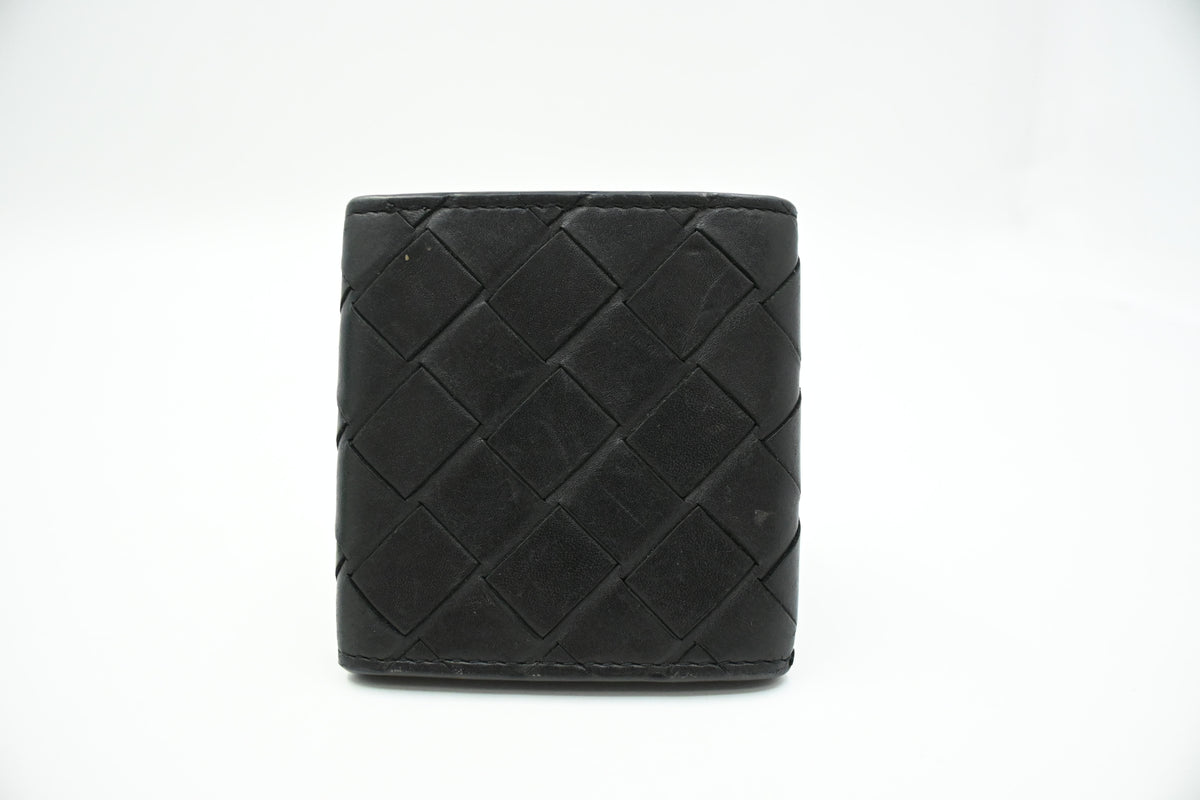 Bottega Veneta Card Case in Black Leather