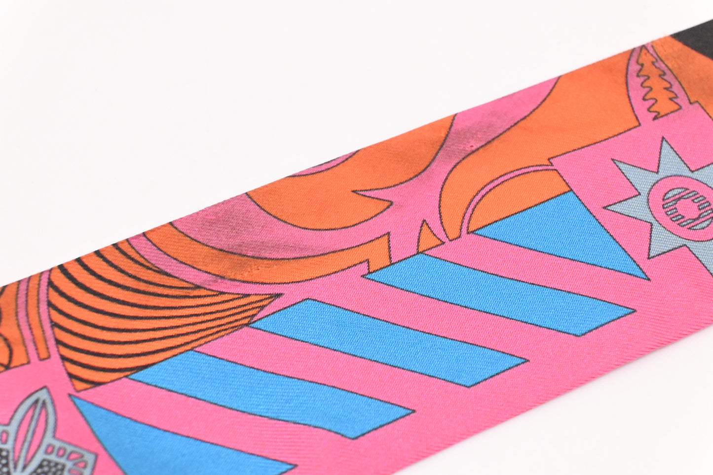 Hermes Twilly in Pink Silk