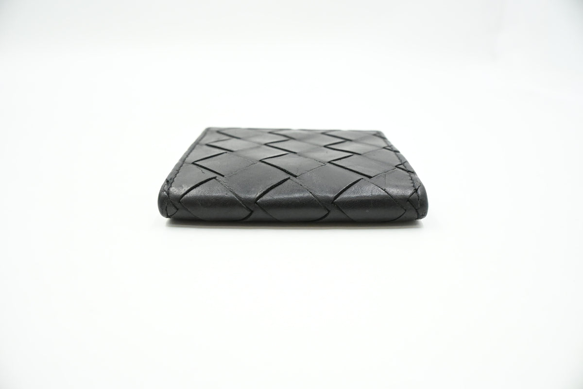 Bottega Veneta Card Case in Black Leather