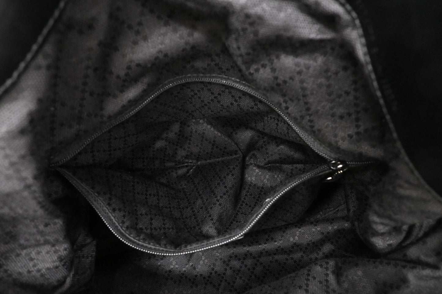 Gucci Bamboo Shoulder Bag in Black Canvas