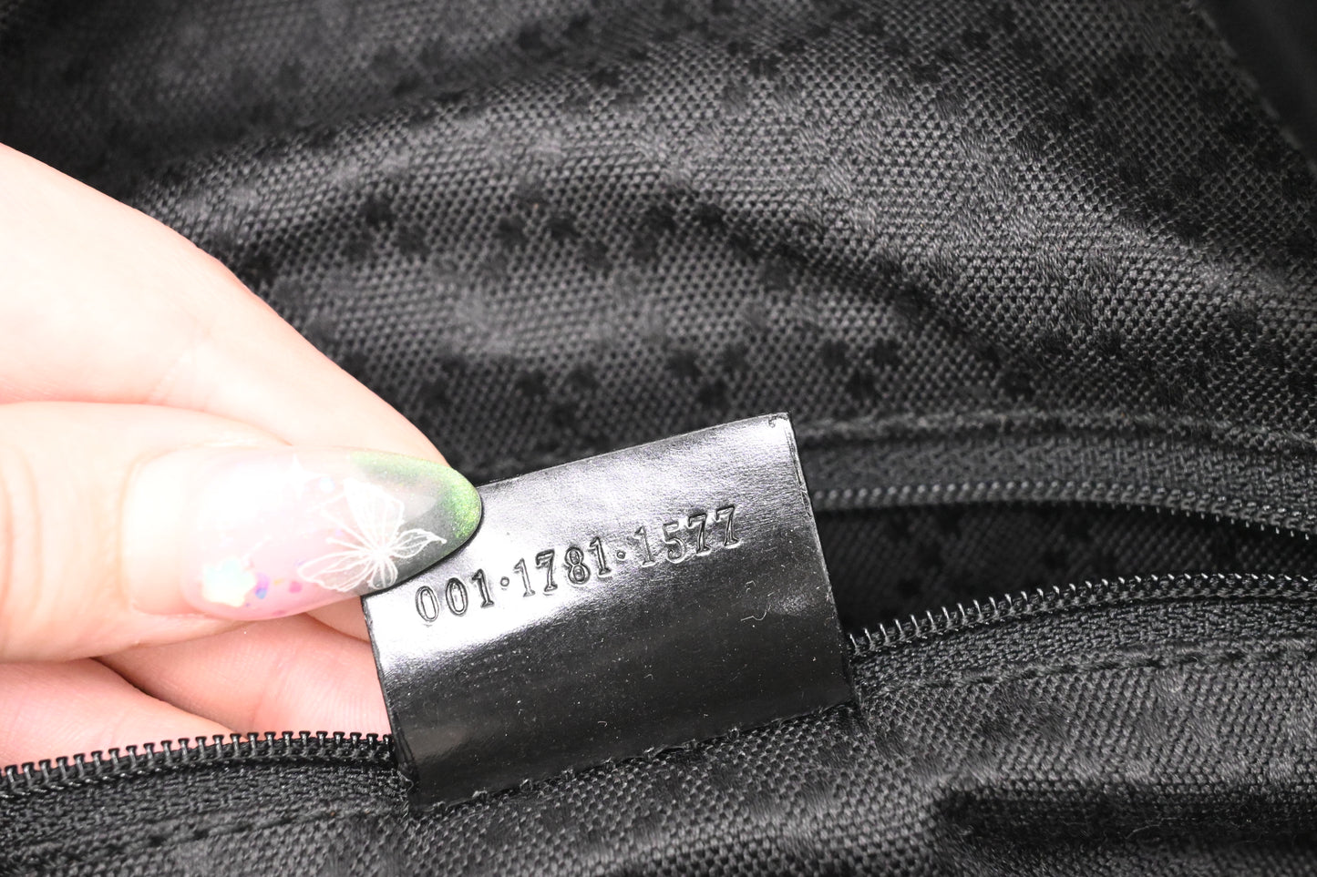 Gucci Bamboo Shoulder Bag in Black Canvas