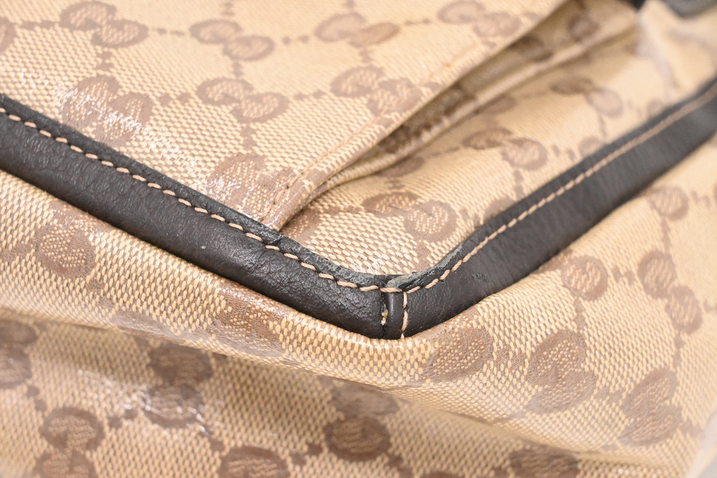 Gucci Tote in Brown Crystal GG Canvas