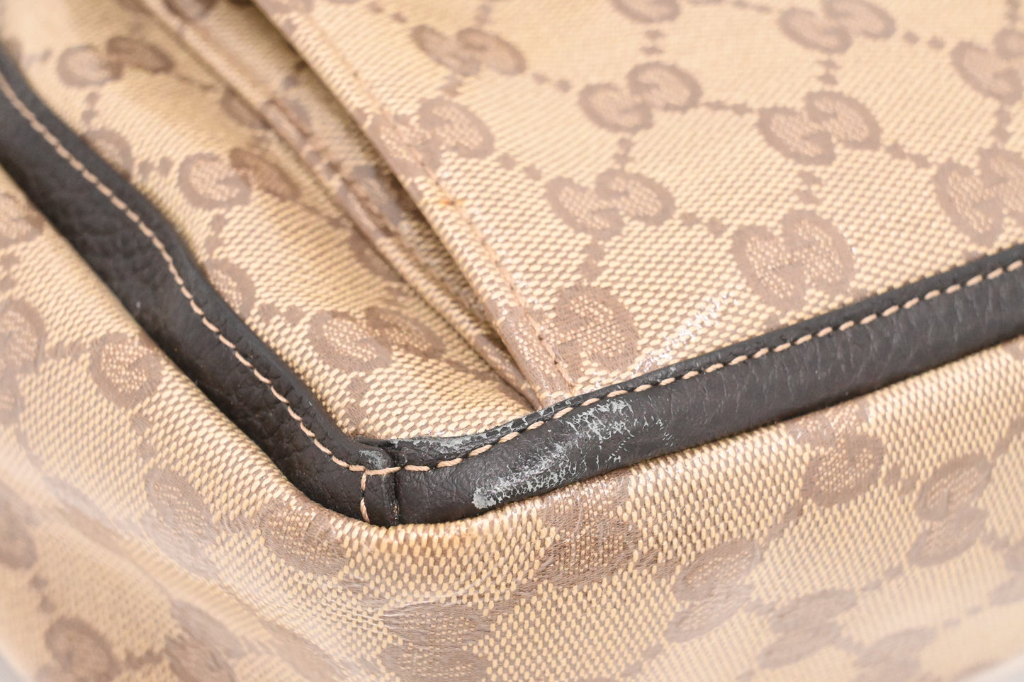 Gucci Tote in Brown Crystal GG Canvas