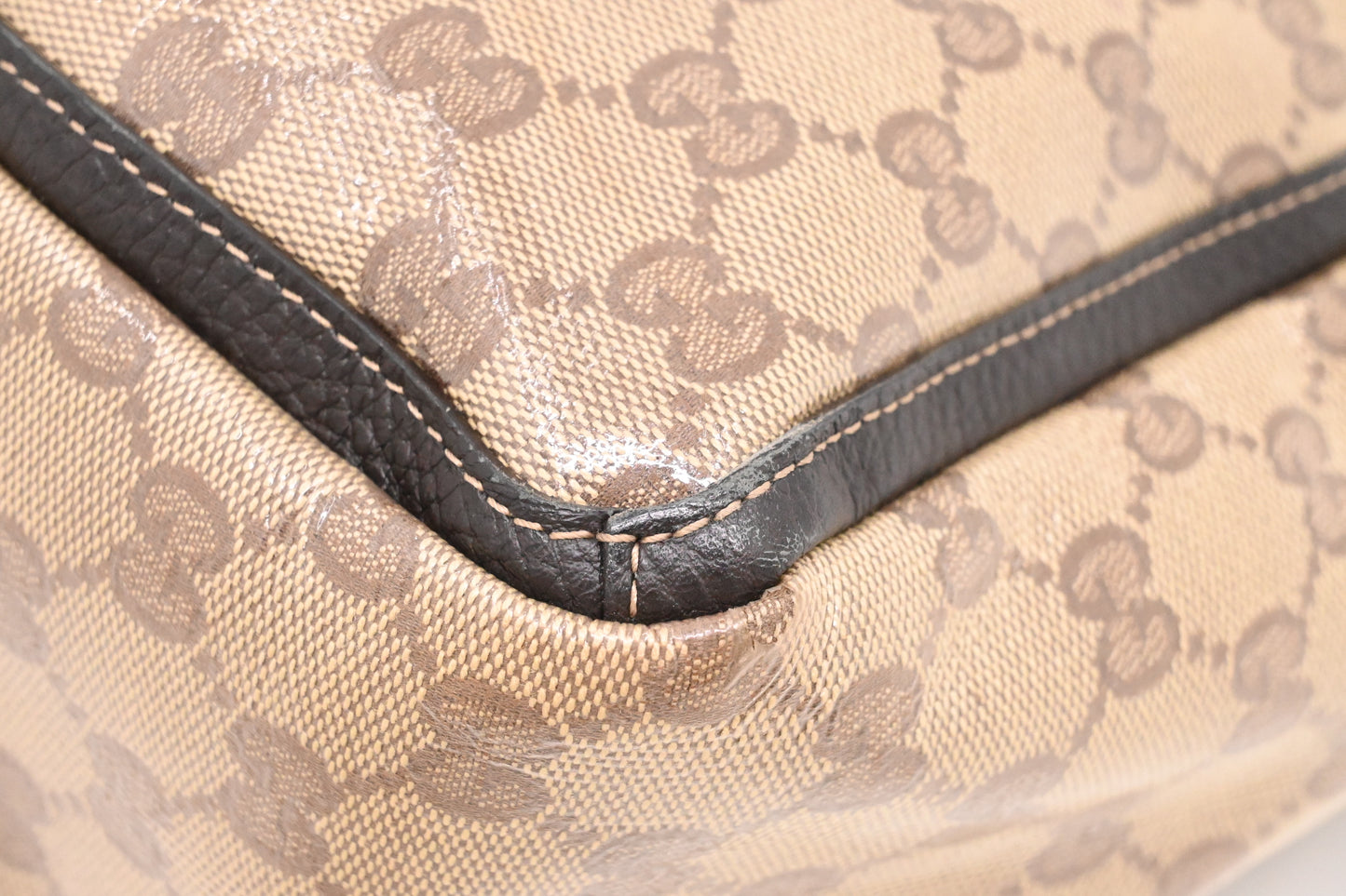 Gucci Tote in Brown Crystal GG Canvas