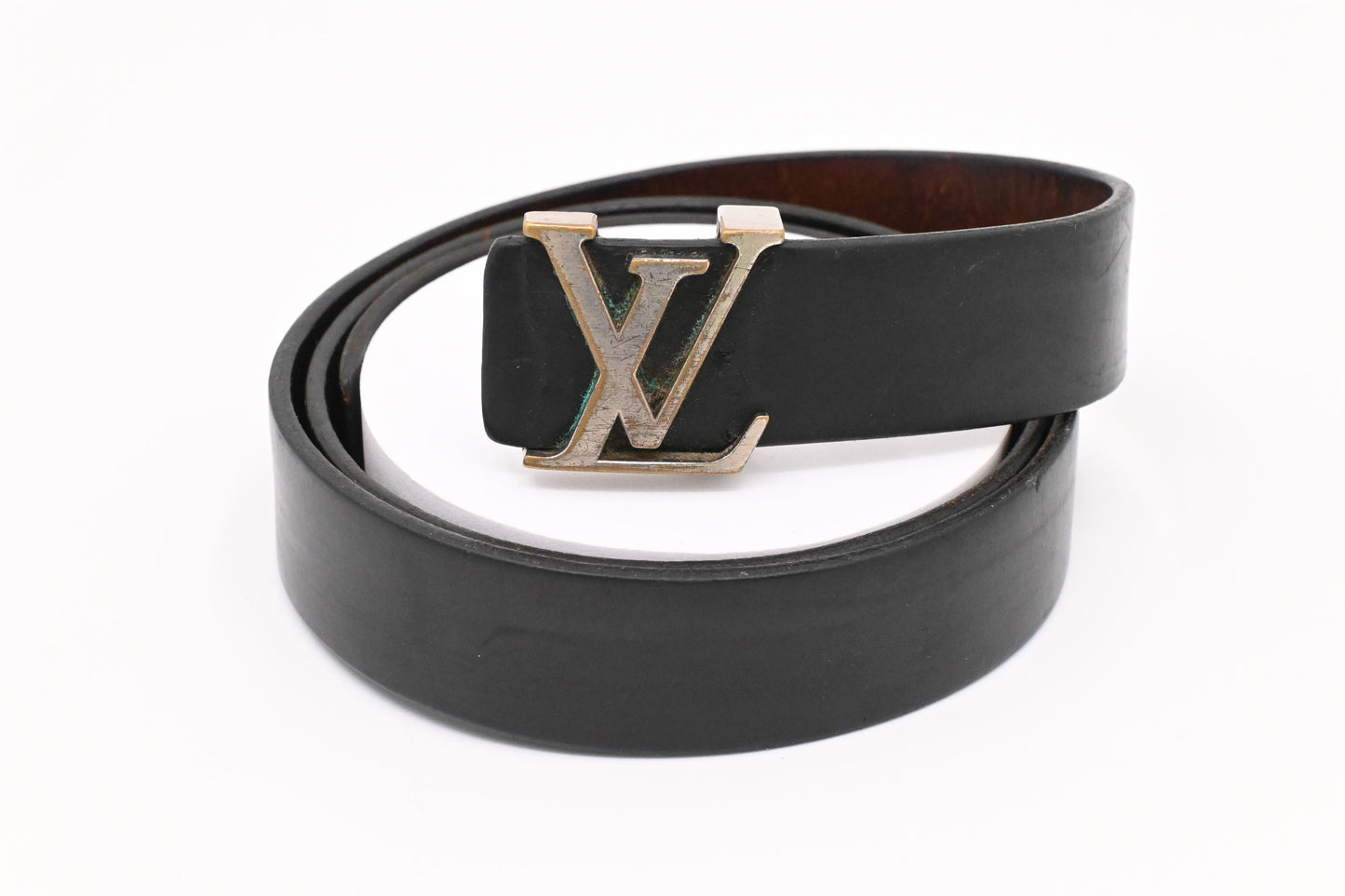 Louis Vuitton 85/34 Belt in Black Leather