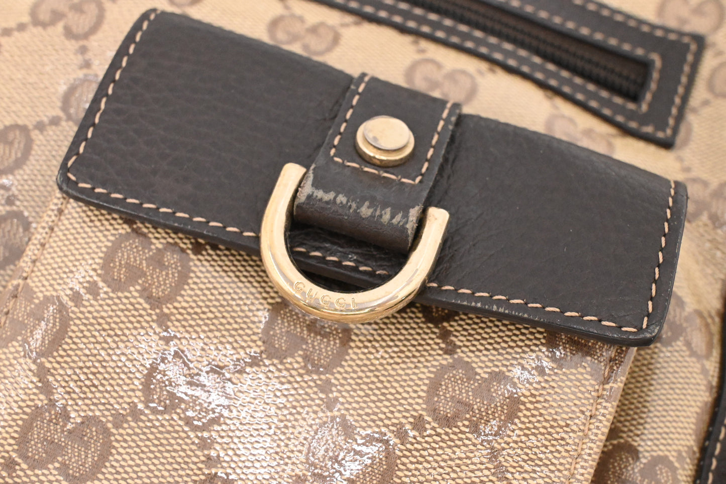 Gucci Tote in Brown Crystal GG Canvas