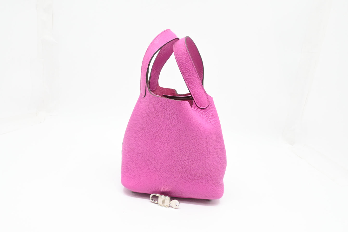 Hermes Picotin Lock 18 in Clemence Pink Leather