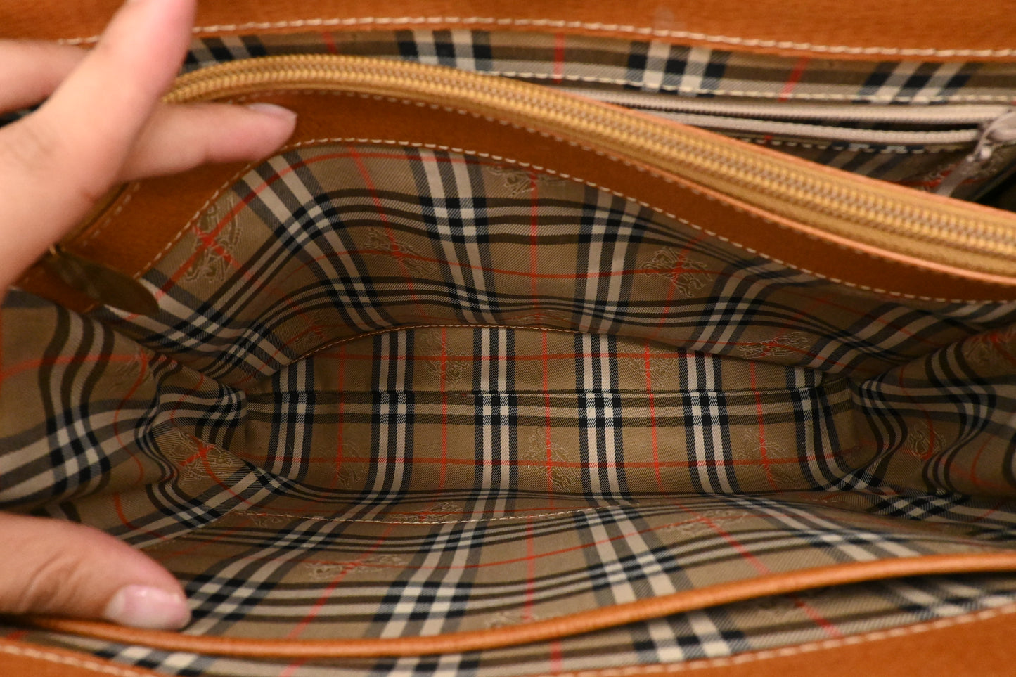 Burberry Handbag in Brown Leather