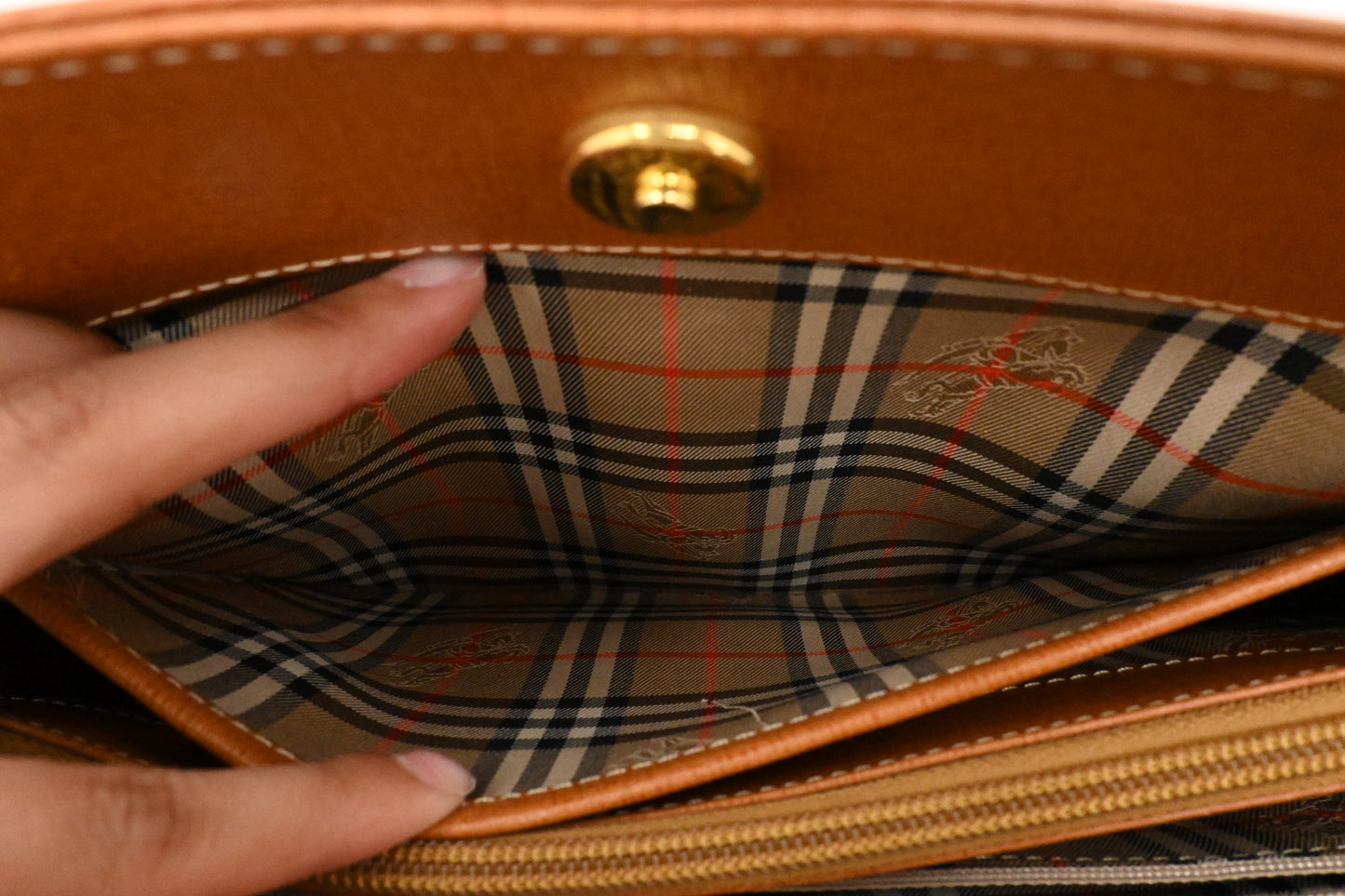 Burberry Handbag in Brown Leather
