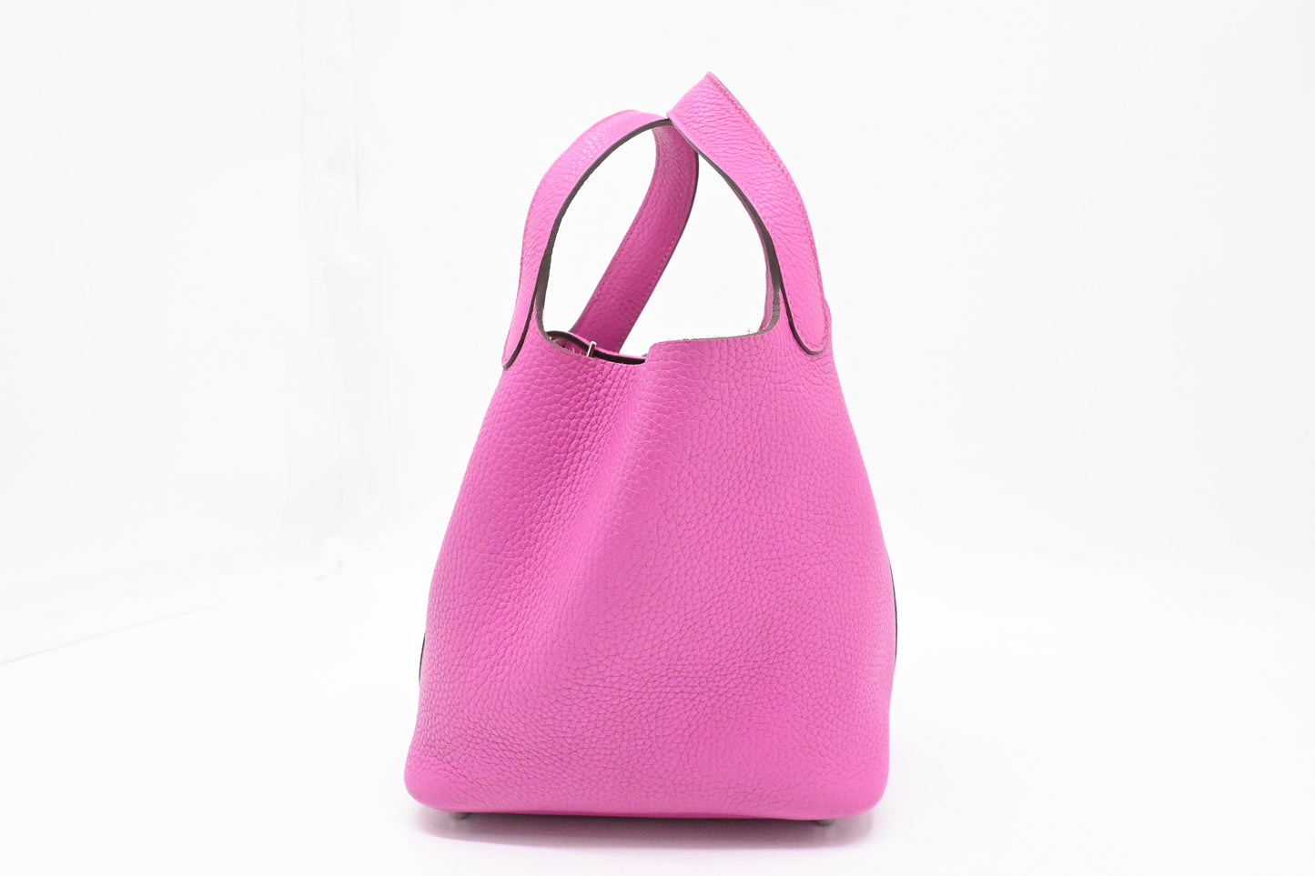 Hermes Picotin Lock 18 in Clemence Pink Leather