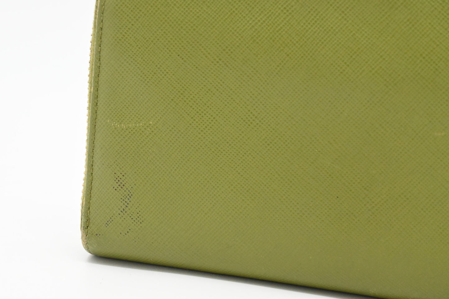 Prada Zippy Wallet in Green Leather