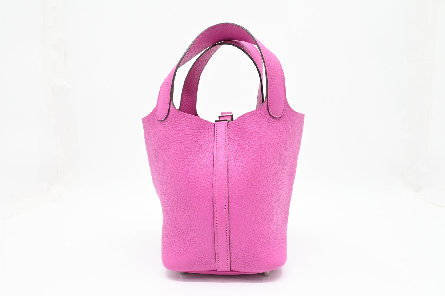 Hermes Picotin Lock 18 in Clemence Pink Leather