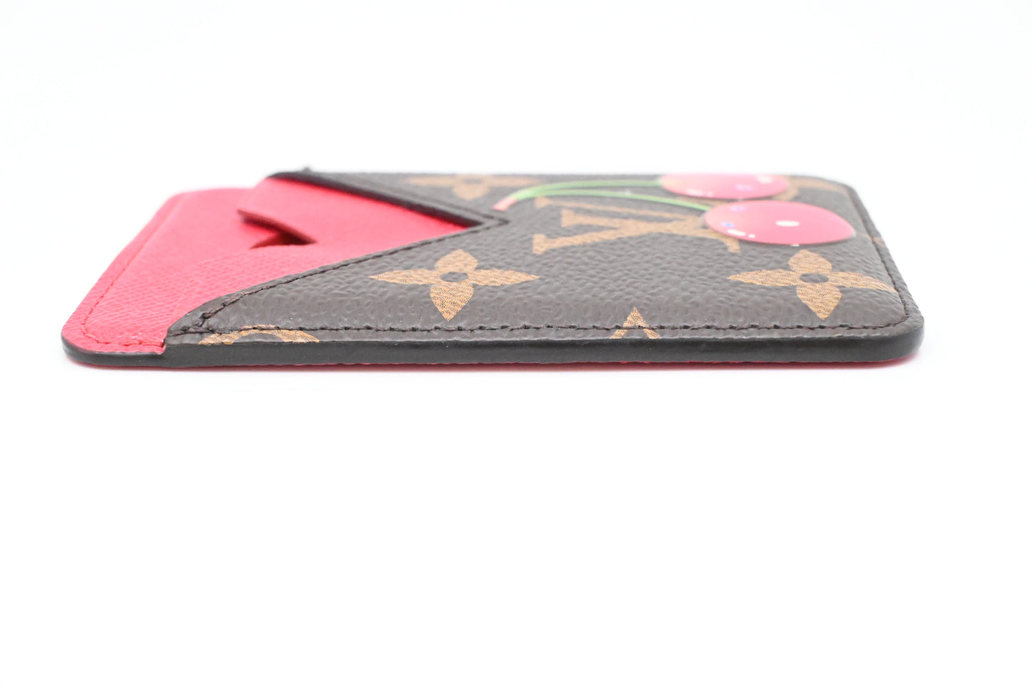 Louis Vuitton Magnetic Card Holder in Cherry Monogram Canvas