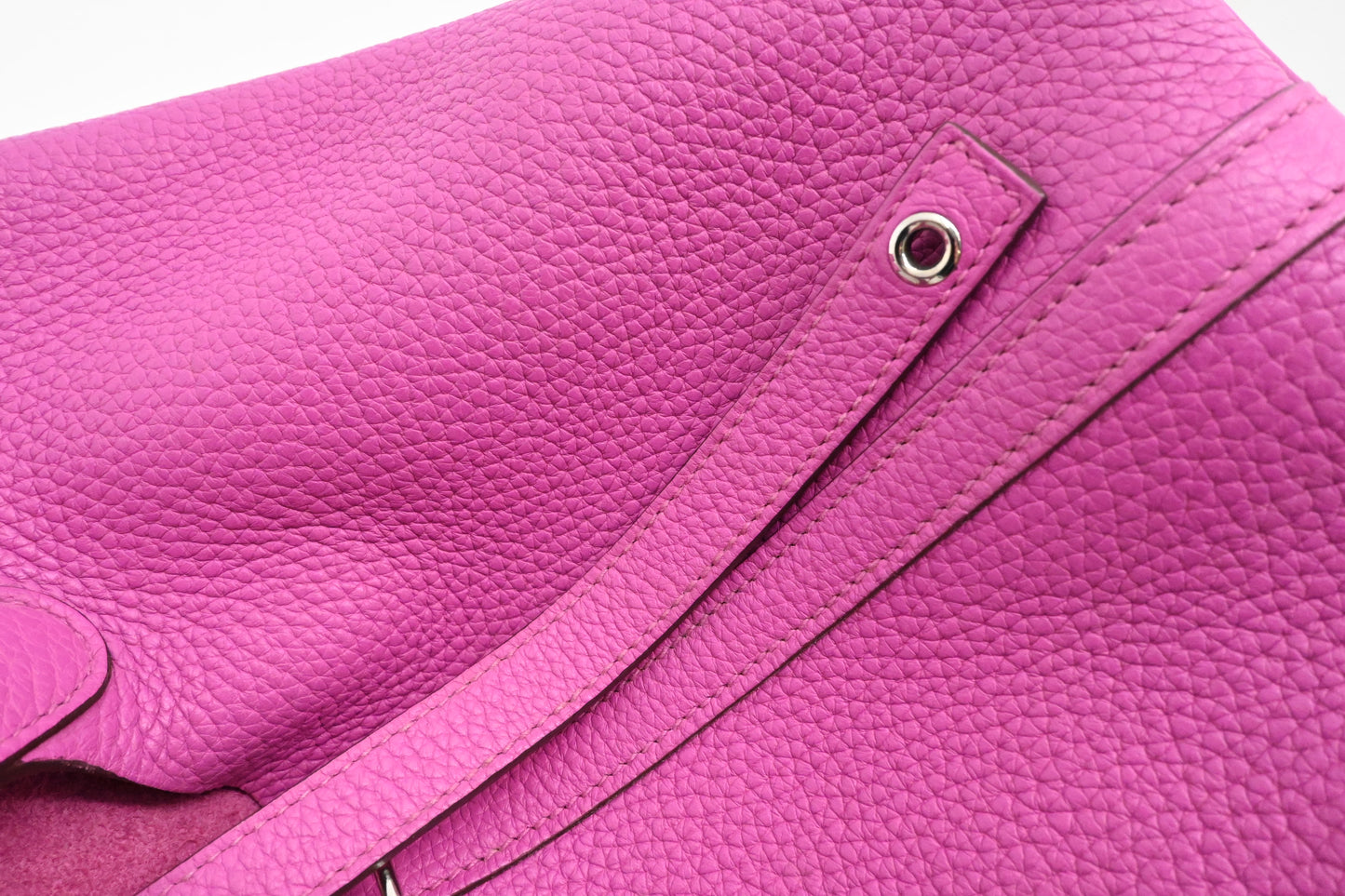 Hermes Picotin Lock 18 in Clemence Pink Leather