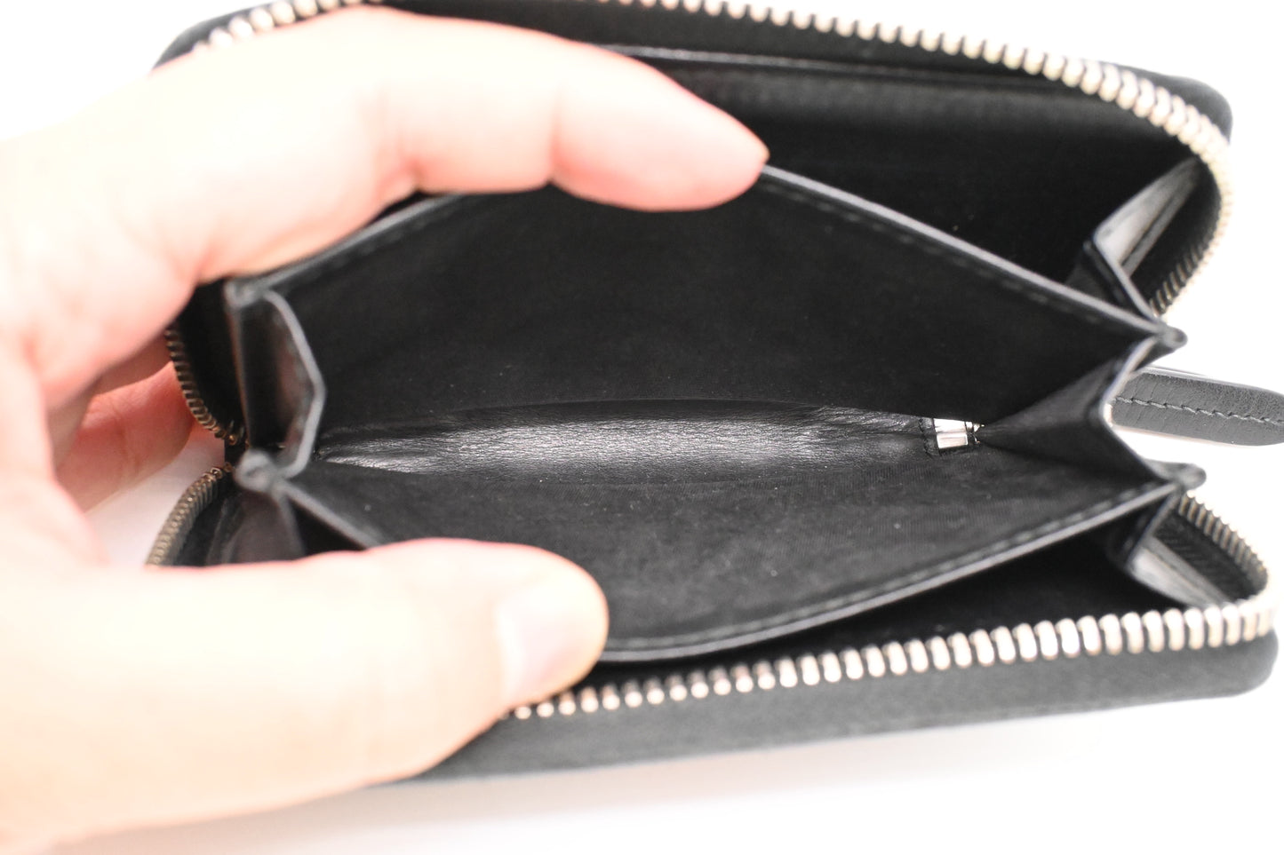 Gucci Wolf Zippy Coin Case in Black GG Coated Canvas