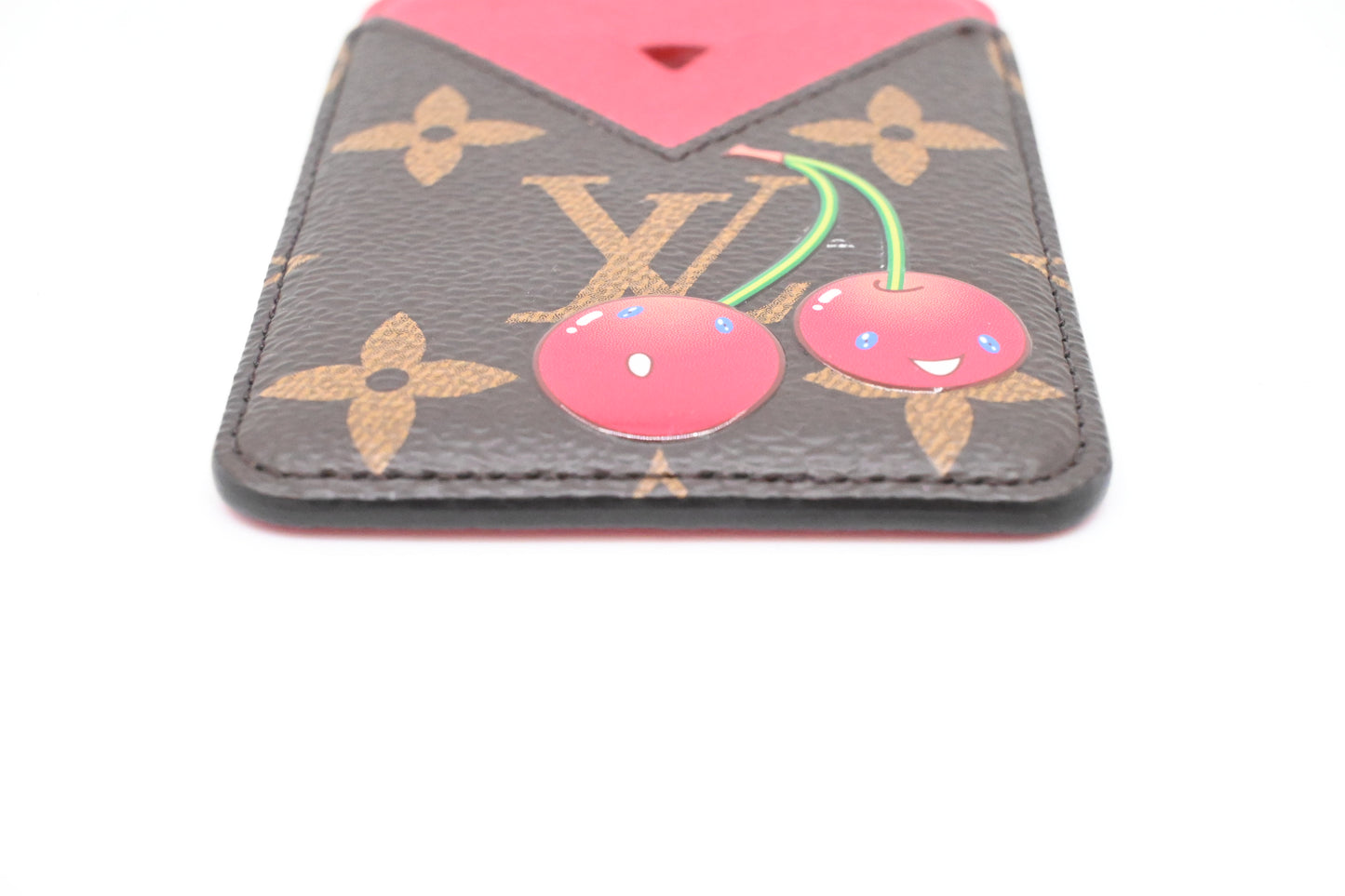 Louis Vuitton Magnetic Card Holder in Cherry Monogram Canvas