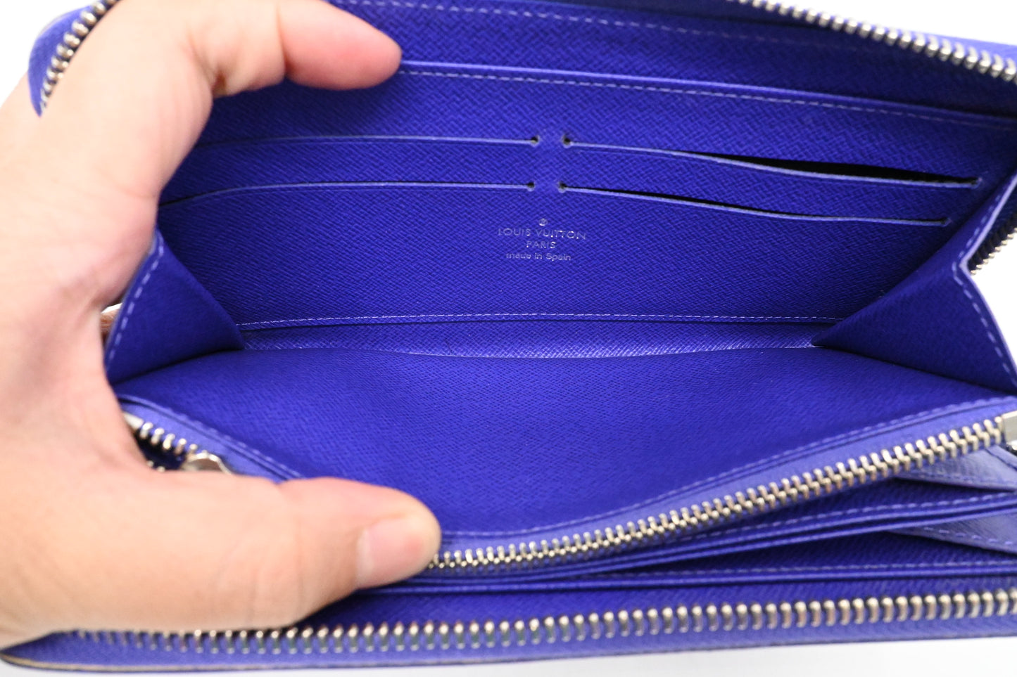 Louis Vuitton Zippy Long Wallet in Purple Epi Leather
