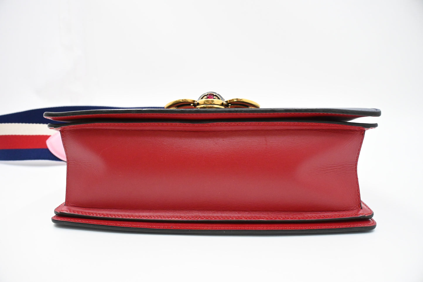 Gucci Queen Margaret Shoulder Bag in Red, White, and Blue Leather