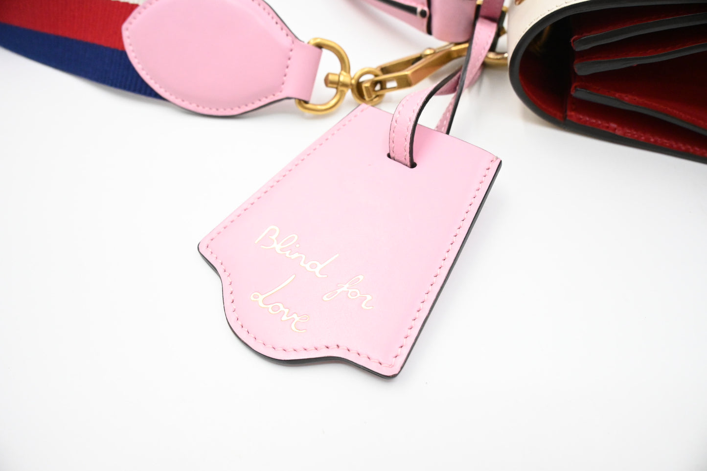 Gucci Queen Margaret Shoulder Bag in Red, White, and Blue Leather