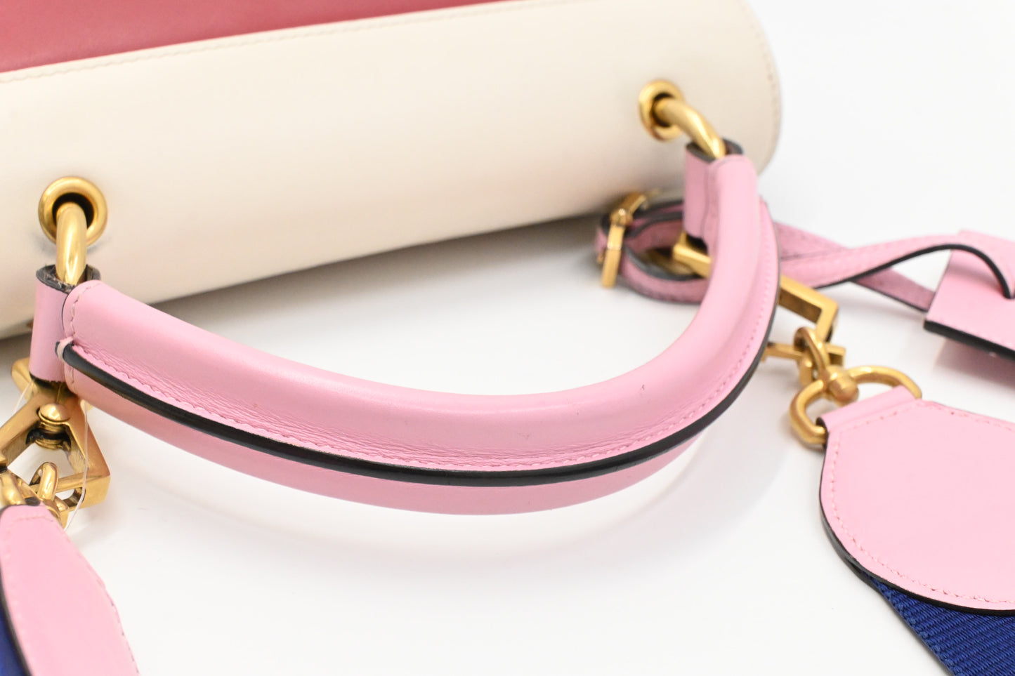 Gucci Queen Margaret Shoulder Bag in Red, White, and Blue Leather