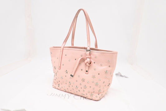 Jimmy Choo Sasha S Tote in Pink Stars Leather
