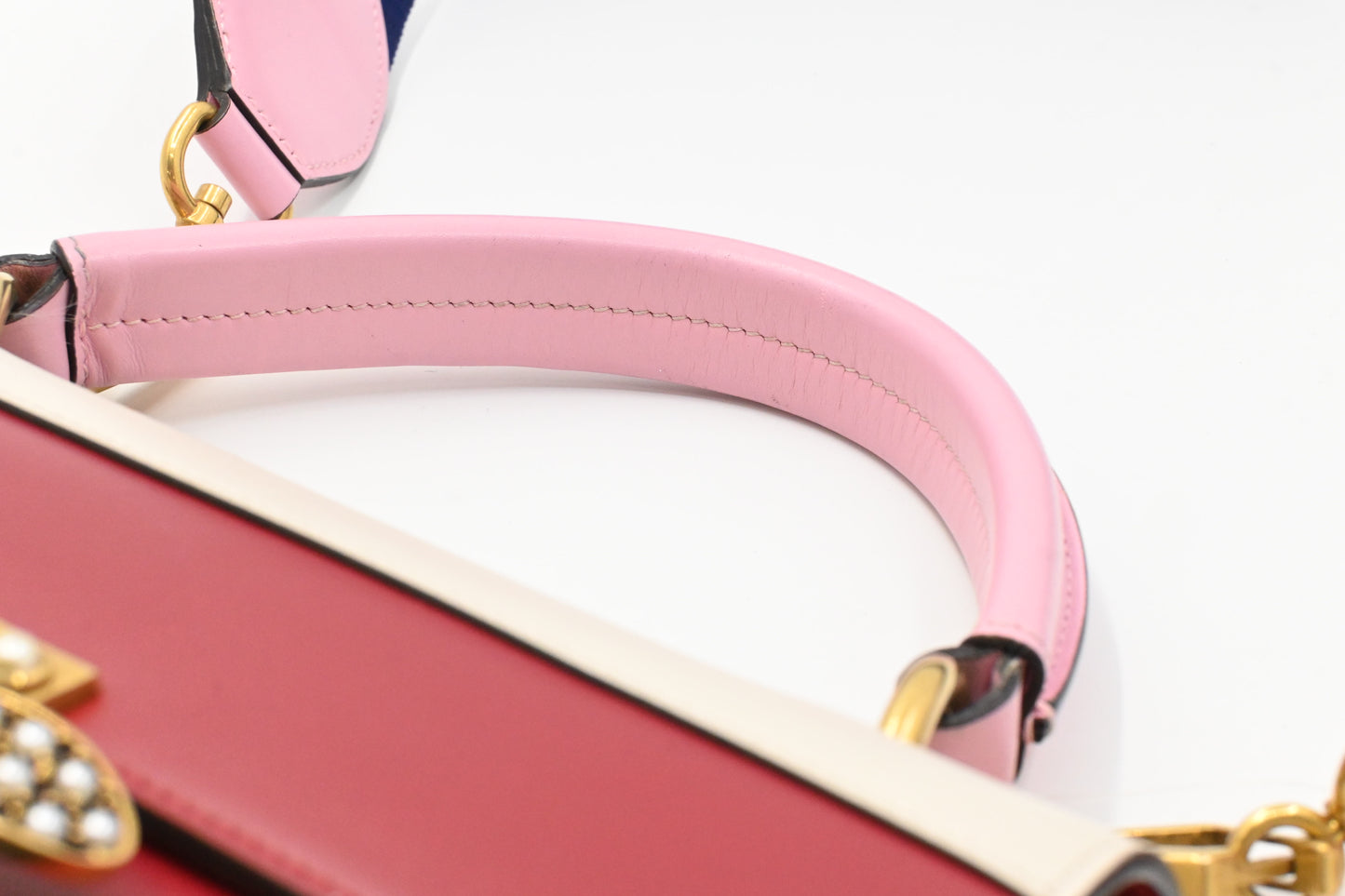 Gucci Queen Margaret Shoulder Bag in Red, White, and Blue Leather