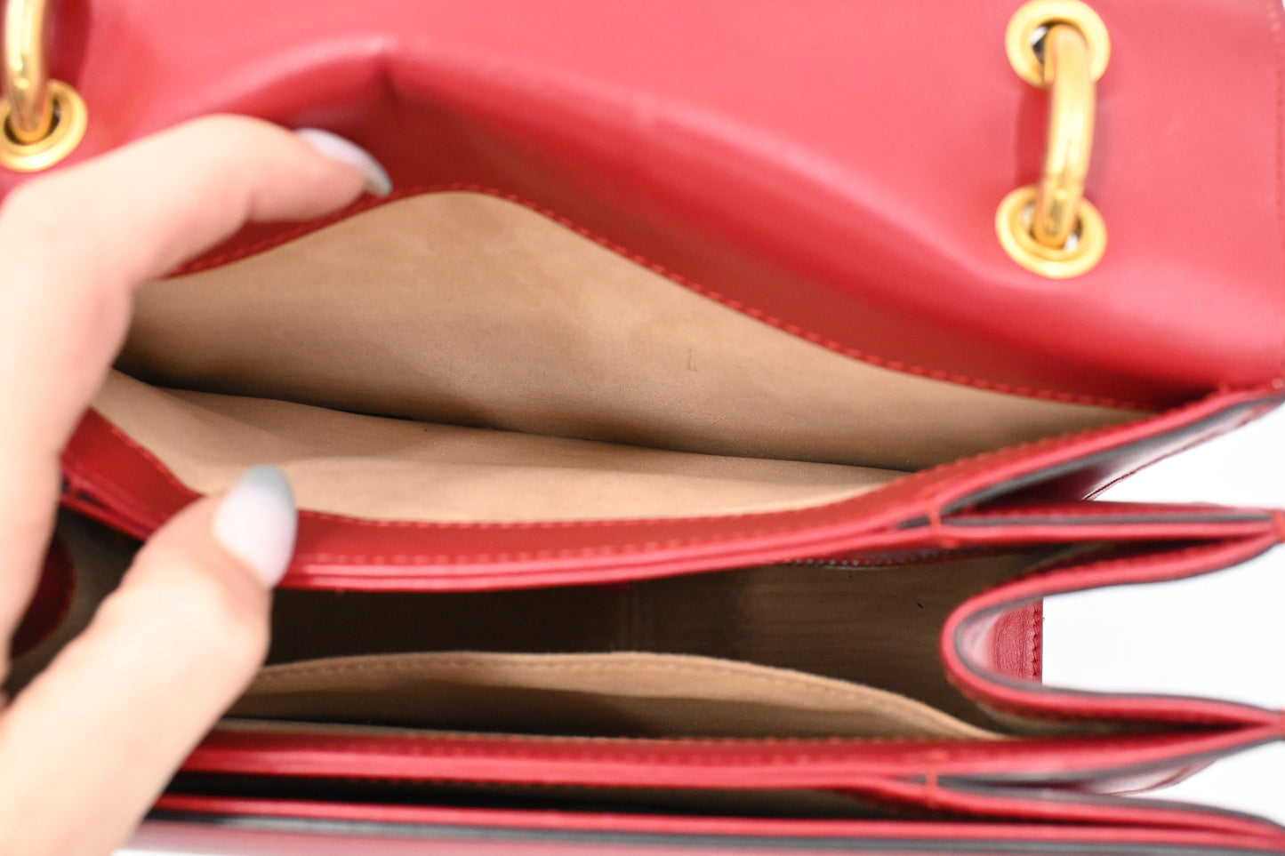Gucci Queen Margaret Shoulder Bag in Red, White, and Blue Leather