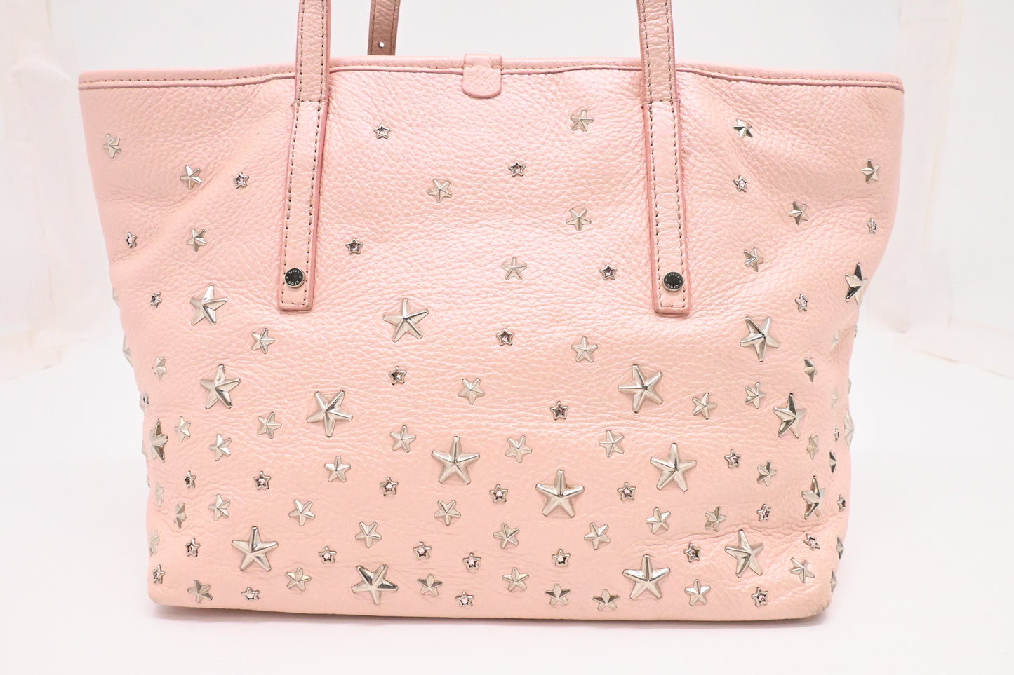 Jimmy Choo Sasha S Tote in Pink Stars Leather