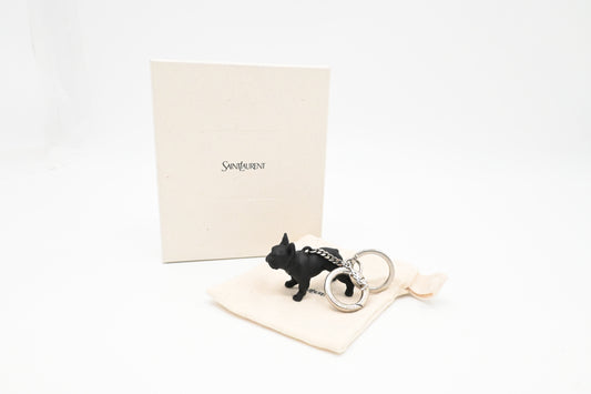 YSL Saint Laurent French Bulldog Key Charm