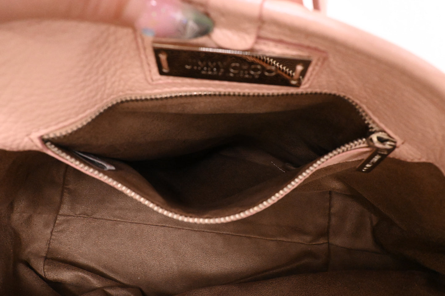 Jimmy Choo Sasha S Tote in Pink Stars Leather