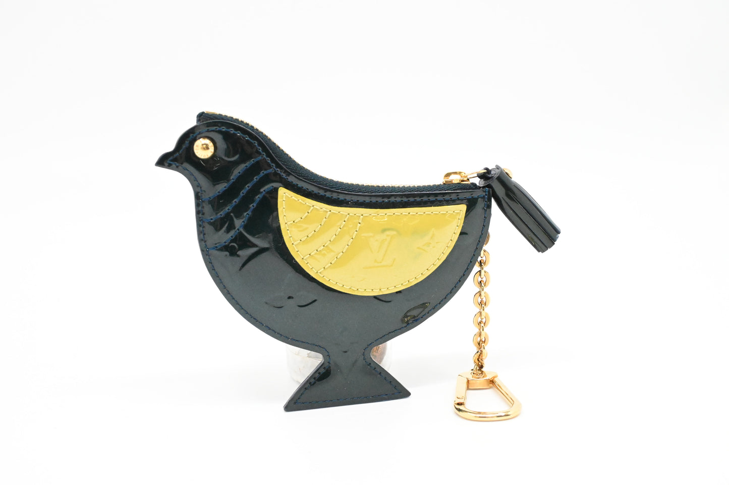 Louis Vuitton Oiseau Key Case in Green Vernis Leather