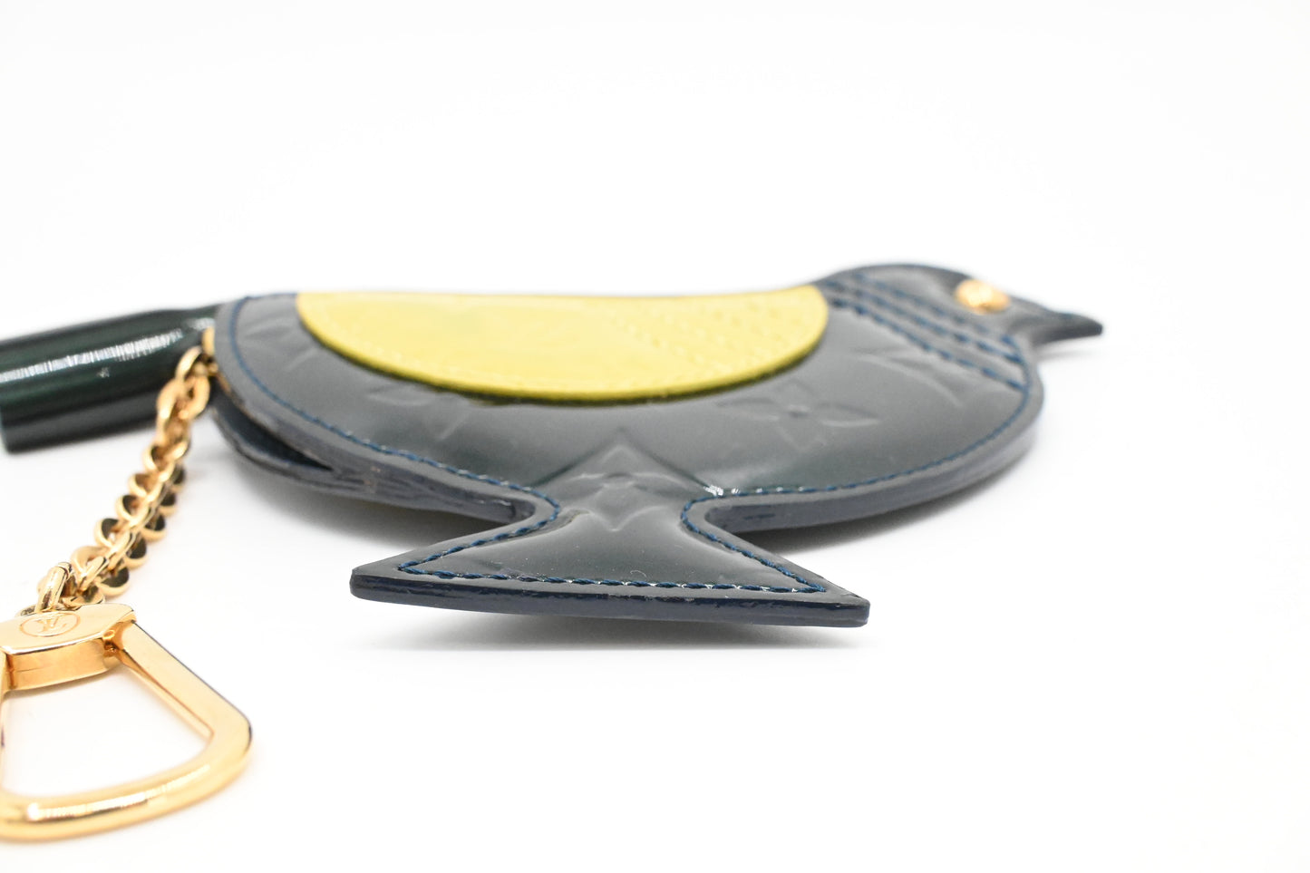 Louis Vuitton Oiseau Key Case in Green Vernis Leather