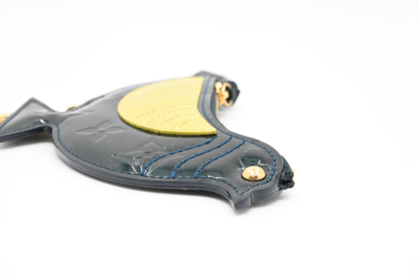 Louis Vuitton Oiseau Key Case in Green Vernis Leather